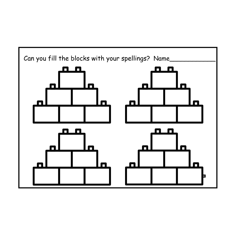 Lego Word Work Activity