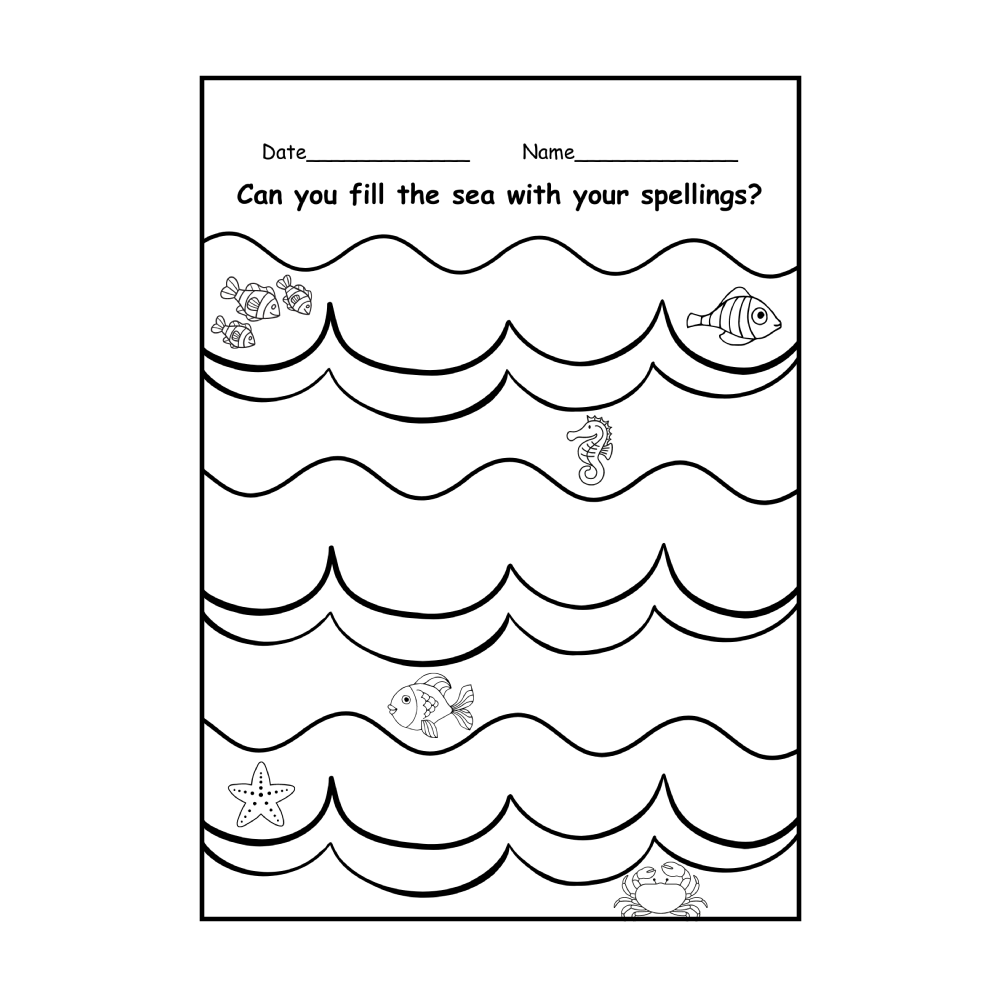 Under the Sea Tricky Word Activity