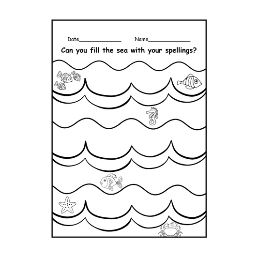 Under the Sea Tricky Word Activity