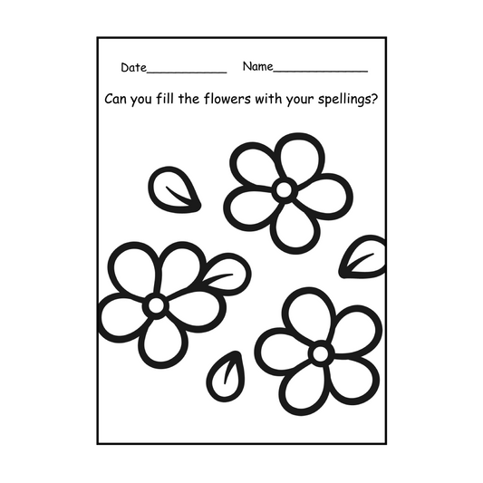 Flower Tricky Word Activity